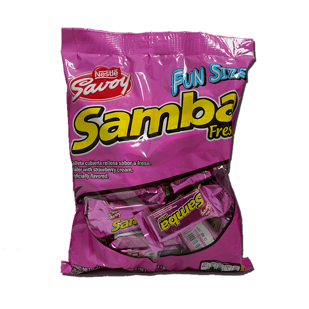 Savoy Samba Fresa Fun Size (35 Unid/560g)