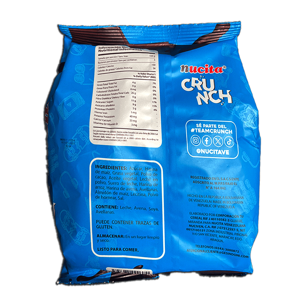 
                  
                    Nucita Crunch (120g) - Budare Bistro
                  
                